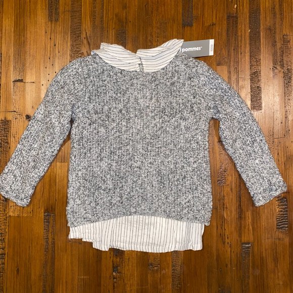 3 Pommes Gray Cardigian - Picture 2 of 2